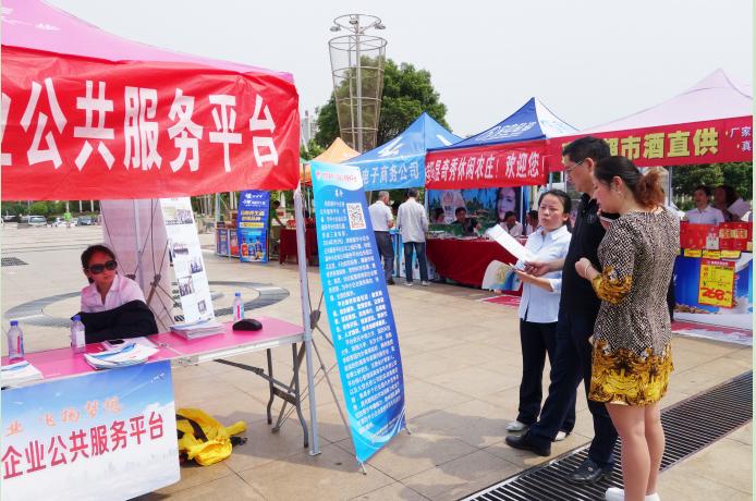 桂阳县中小企业公共服务平台团队向咨询者提供相关服务
